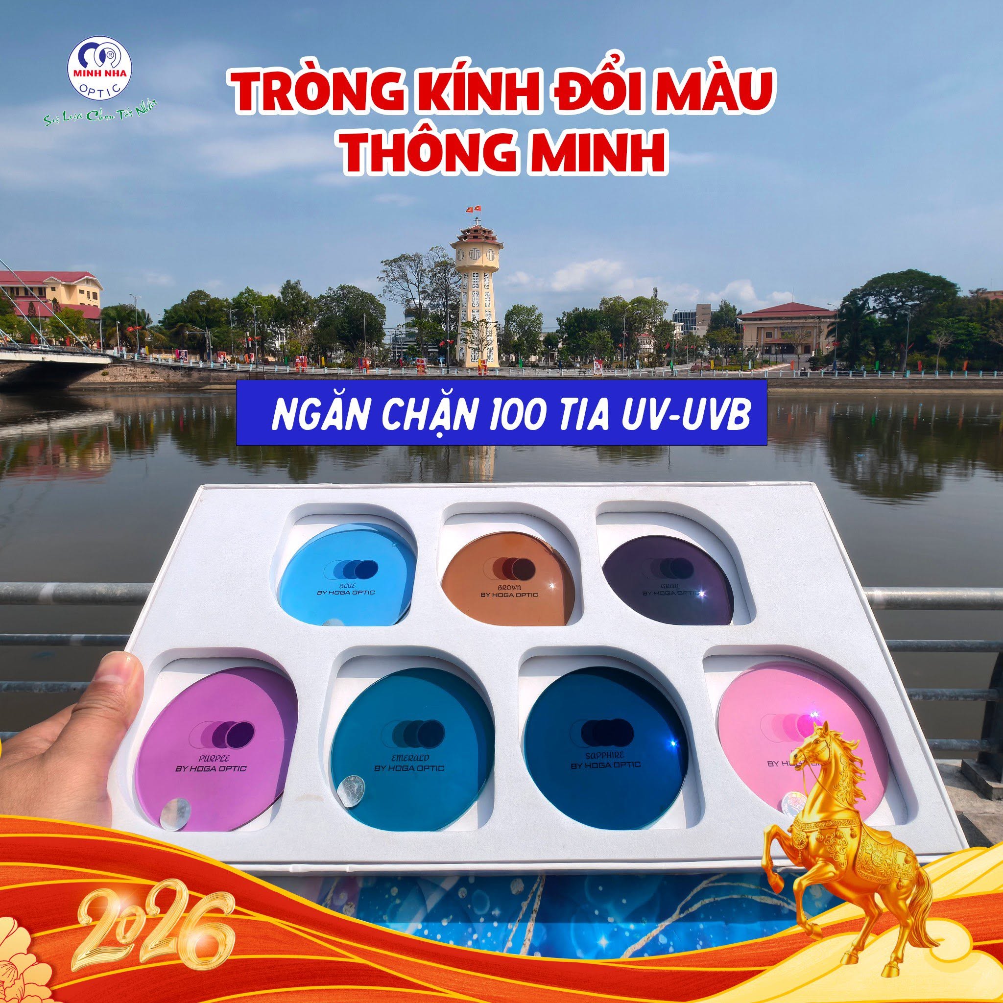TRÒNG KÍNH ĐỔI MÀU – LINH HOẠT TRONG MỌI ĐIỀU KIỆN ÁNH SÁNG | MẮT KÍNH MINH NHÃ PHAN THIẾT
