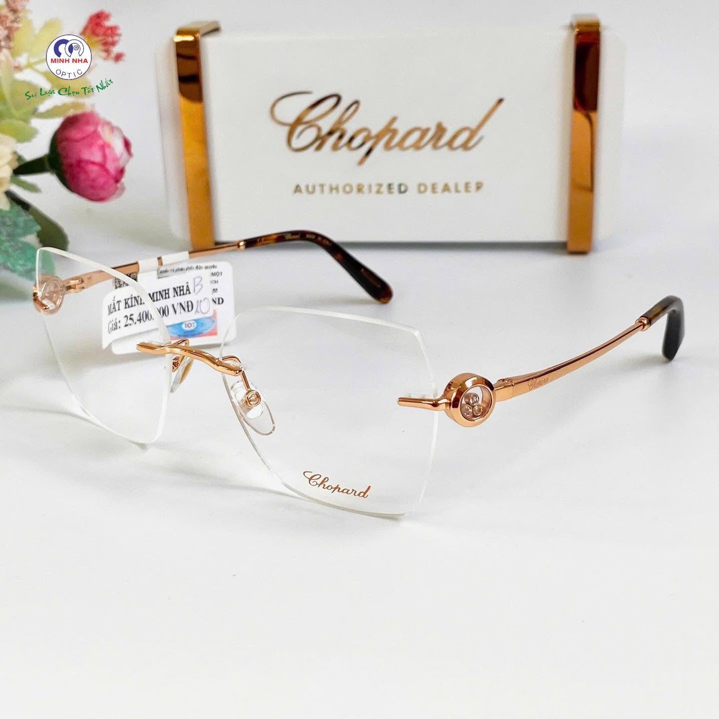 GỌNG KÍNH KHÔNG VIỀN TỪ CHOPARD MANG VẺ ĐẸP TỐI GIẢN NHƯNG ĐẦY KHÍ CHẤT | MẮT KÍNH MINH NHÃ PHAN THIẾT