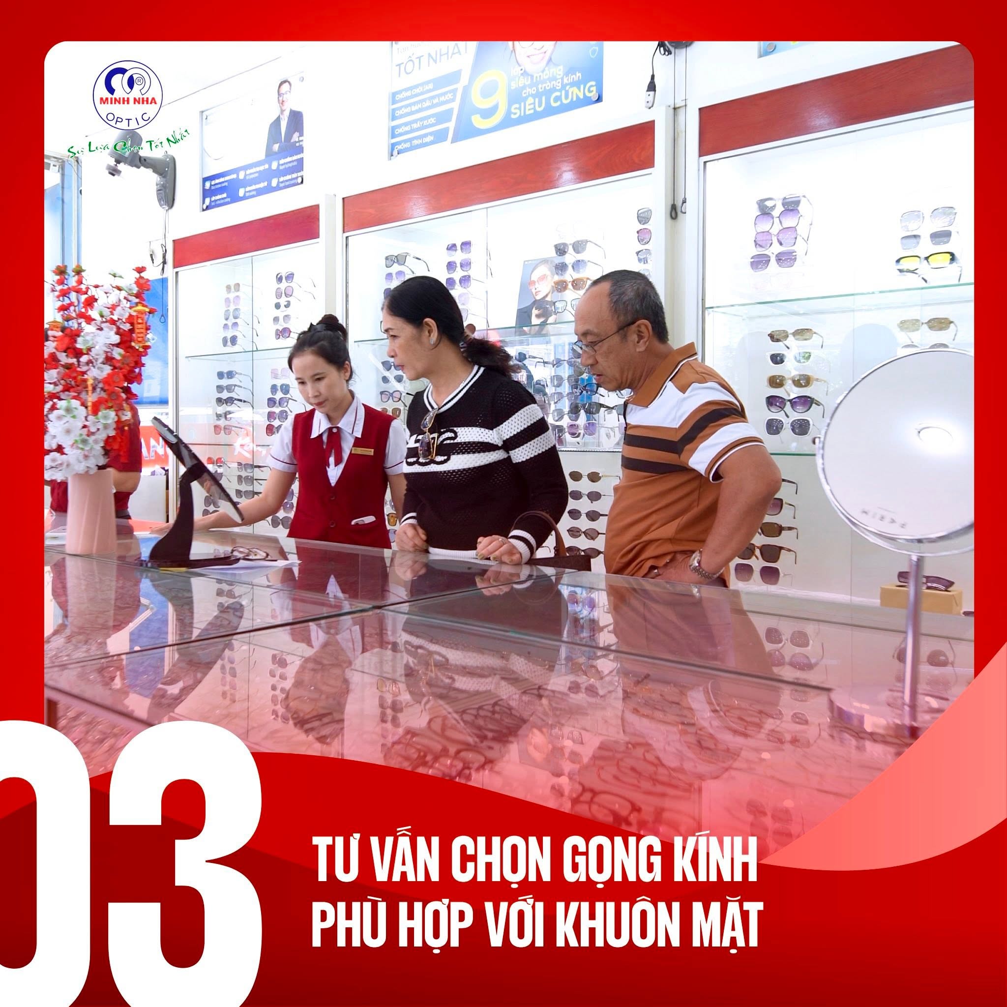 QUY TRÌNH TƯ VẤN - ĐO MẮT - CẮT KÍNH | MẮT KÍNH MINH NHÃ PHAN THIẾT