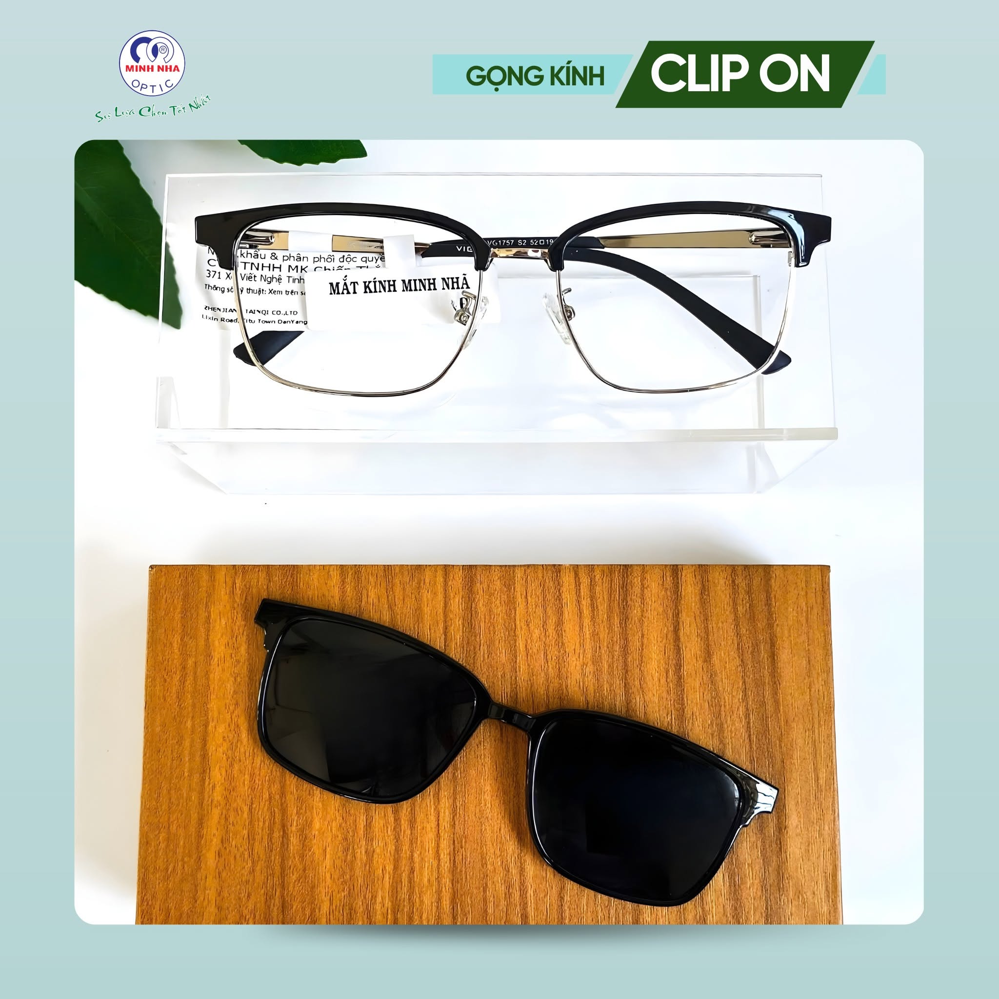 GỌNG KÍNH CLIP-ON – GIẢI PHÁP 2 TRONG 1 TIỆN LỢI | MẮT KÍNH MINH NHÃ PHAN THIẾT