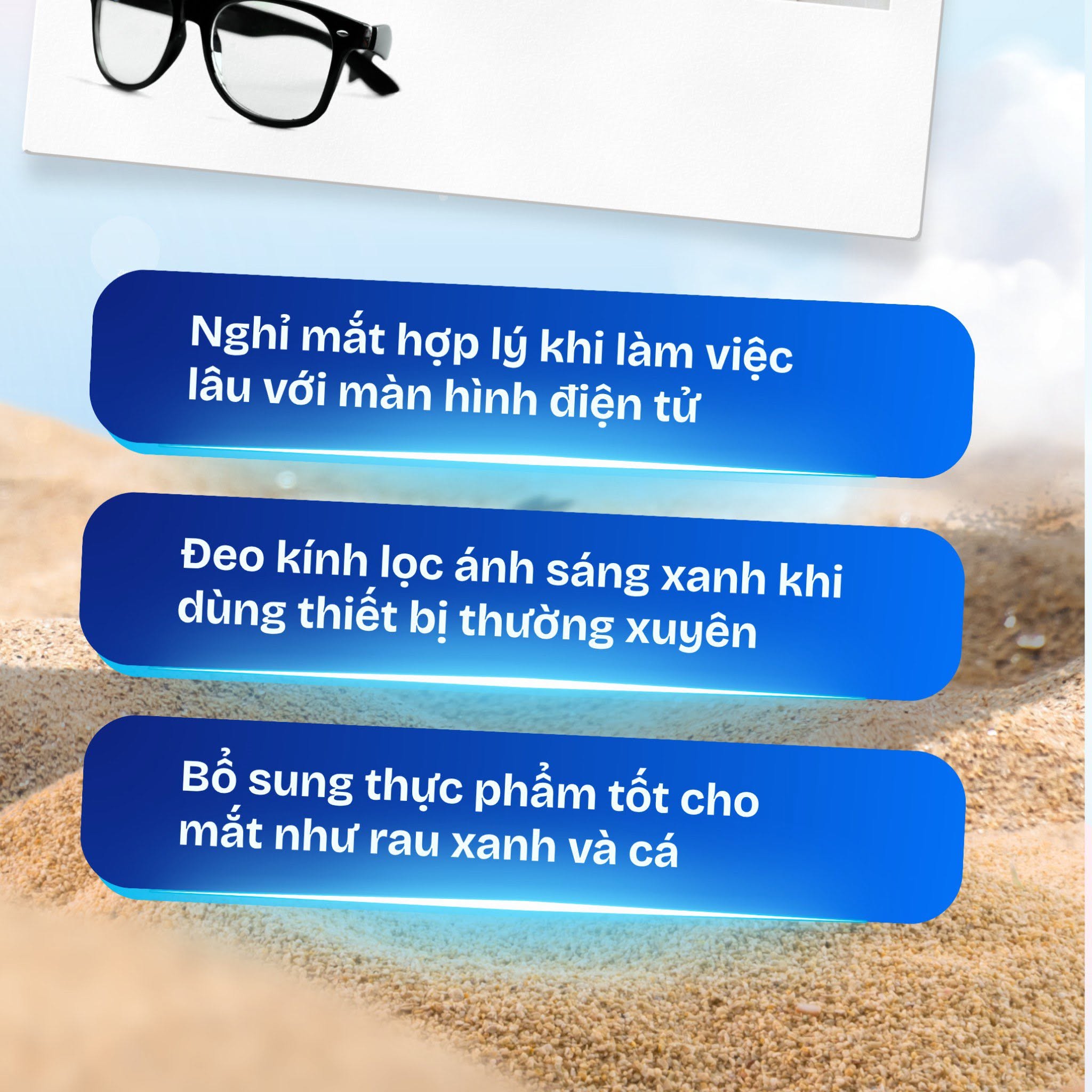 ĐEO KÍNH MÁT CHỐNG UV KHI RA NGOÀI ĐỂ GIẢM CHÓI VÀ BẢO VỆ MẮT | MẮT KÍNH MINH NHÃ PHAN THIẾT