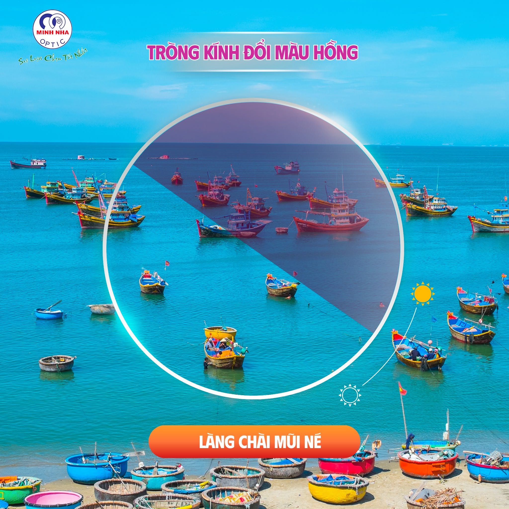 MÙA HÈ ĐI BIỂN – BẢO VỆ MẮT VỚI TRÒNG KÍNH ĐỔI MÀU | MẮT KÍNH MINH NHÃ PHAN THIẾT
