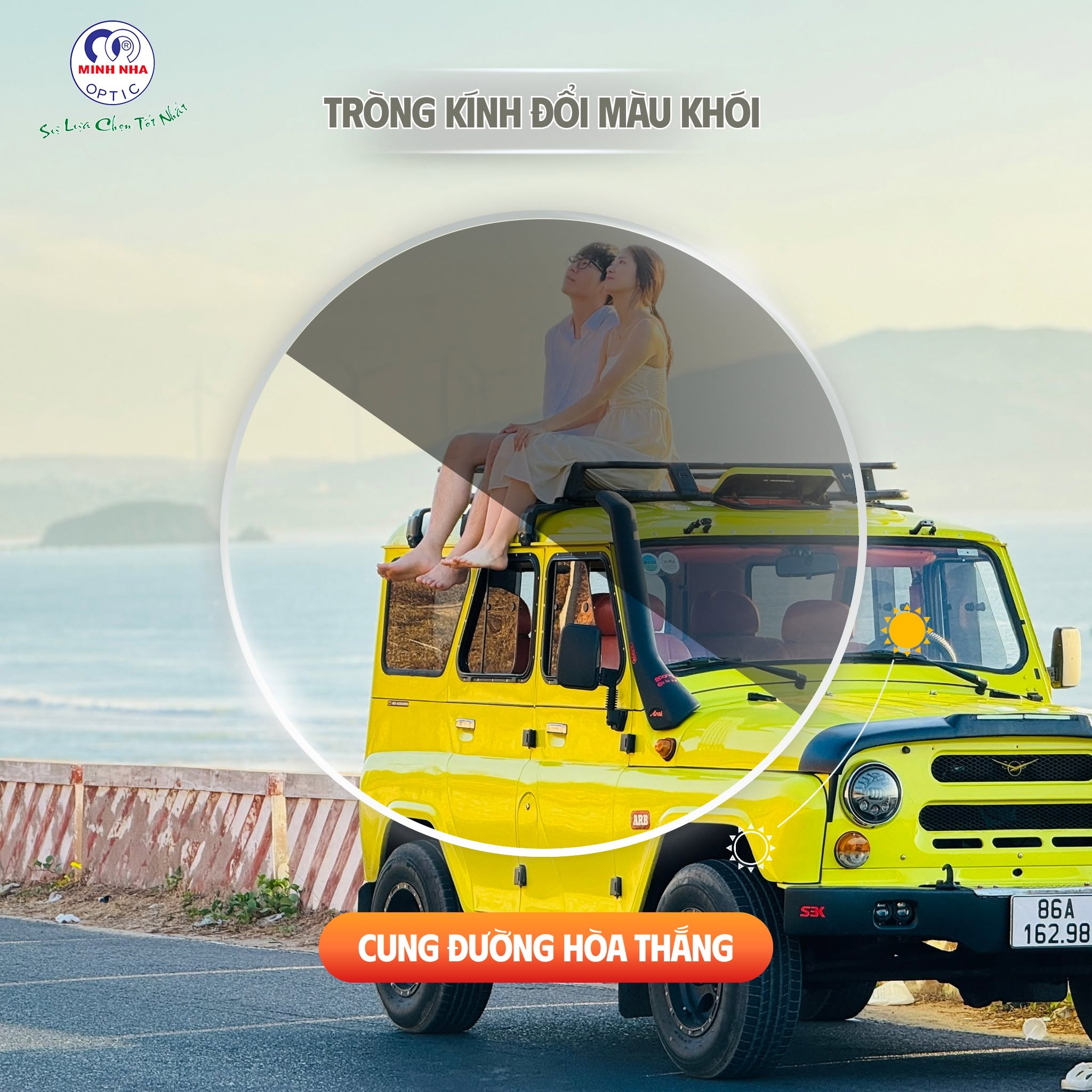 MÙA HÈ ĐI BIỂN – BẢO VỆ MẮT VỚI TRÒNG KÍNH ĐỔI MÀU | MẮT KÍNH MINH NHÃ PHAN THIẾT