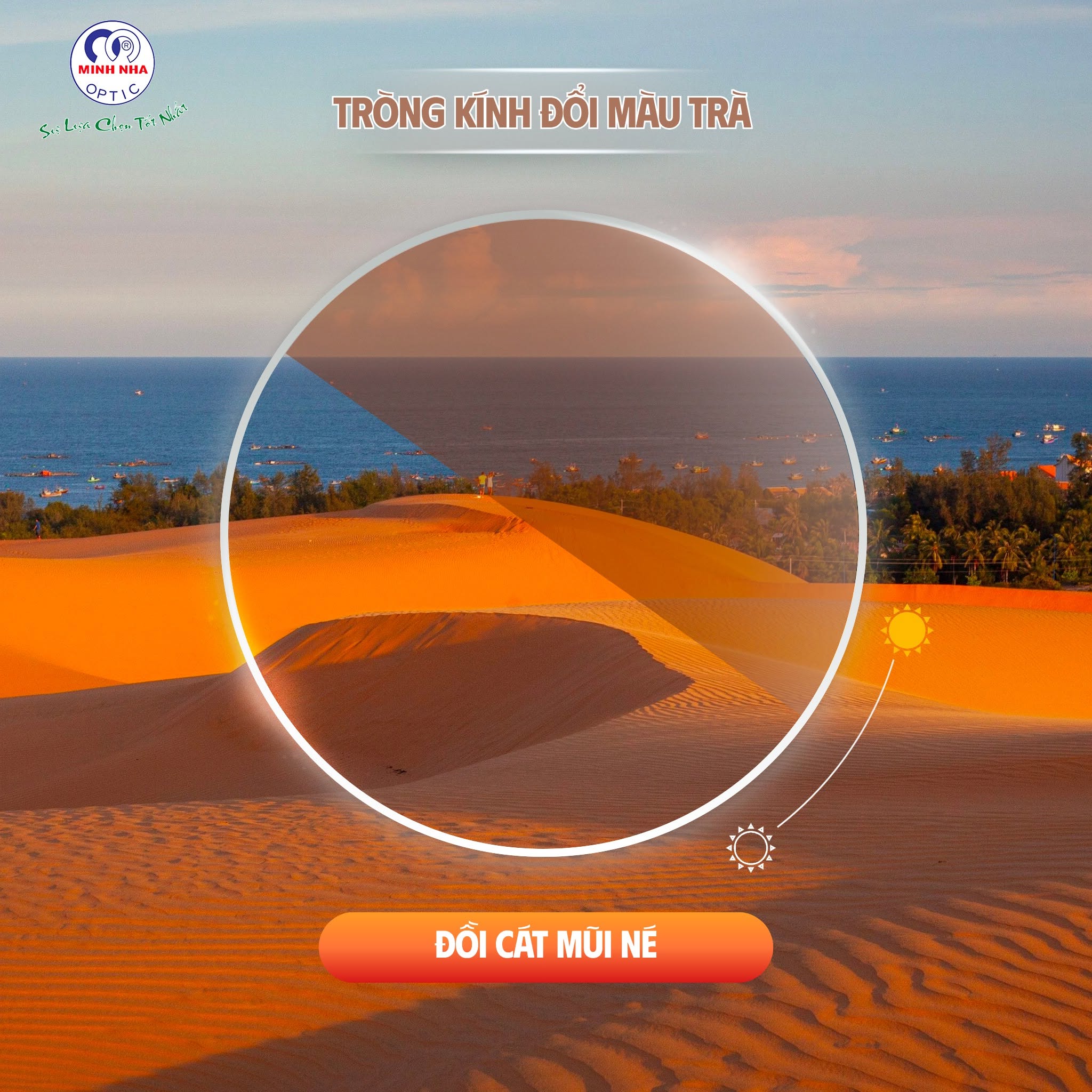 MÙA HÈ ĐI BIỂN – BẢO VỆ MẮT VỚI TRÒNG KÍNH ĐỔI MÀU | MẮT KÍNH MINH NHÃ PHAN THIẾT