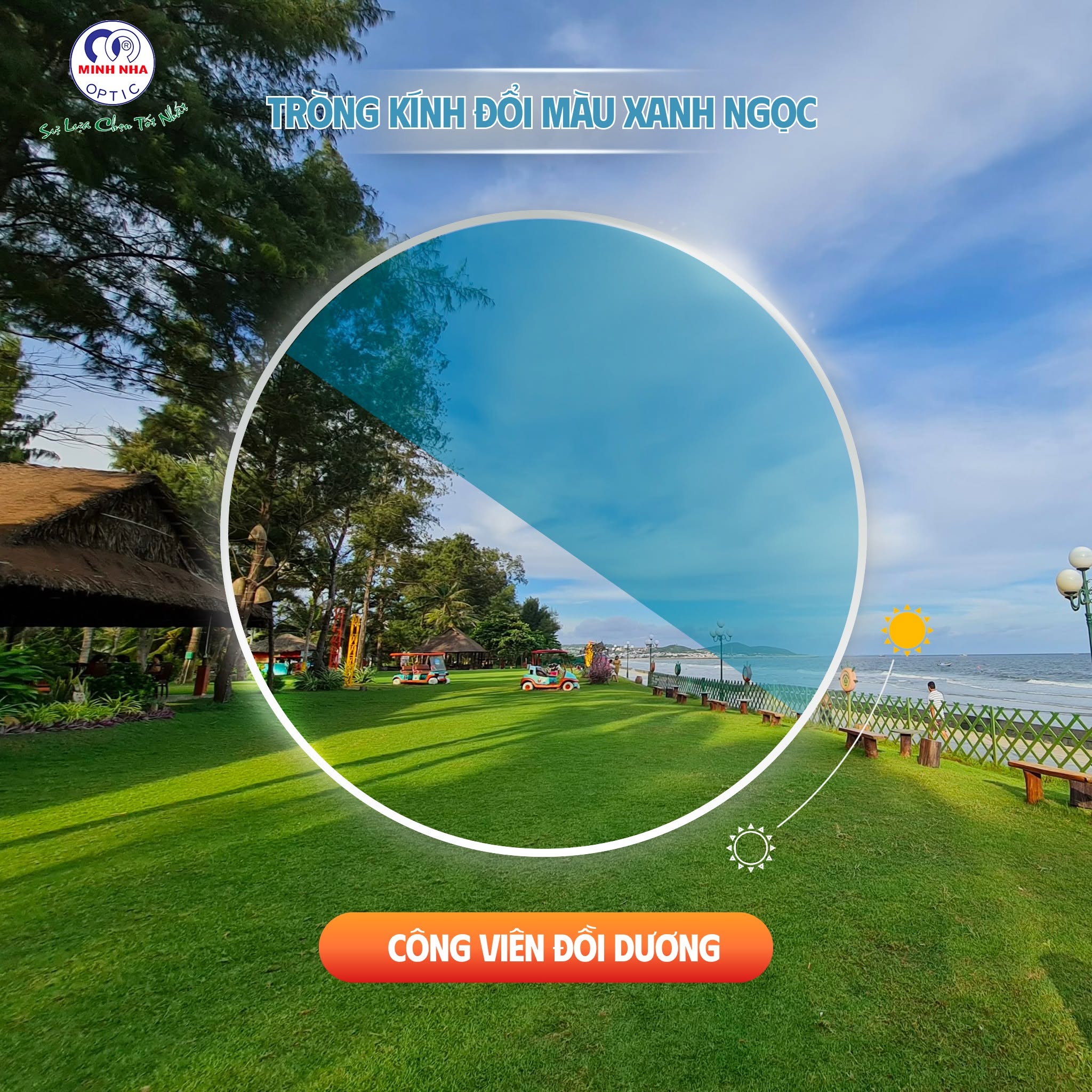 MÙA HÈ ĐI BIỂN – BẢO VỆ MẮT VỚI TRÒNG KÍNH ĐỔI MÀU | MẮT KÍNH MINH NHÃ PHAN THIẾT