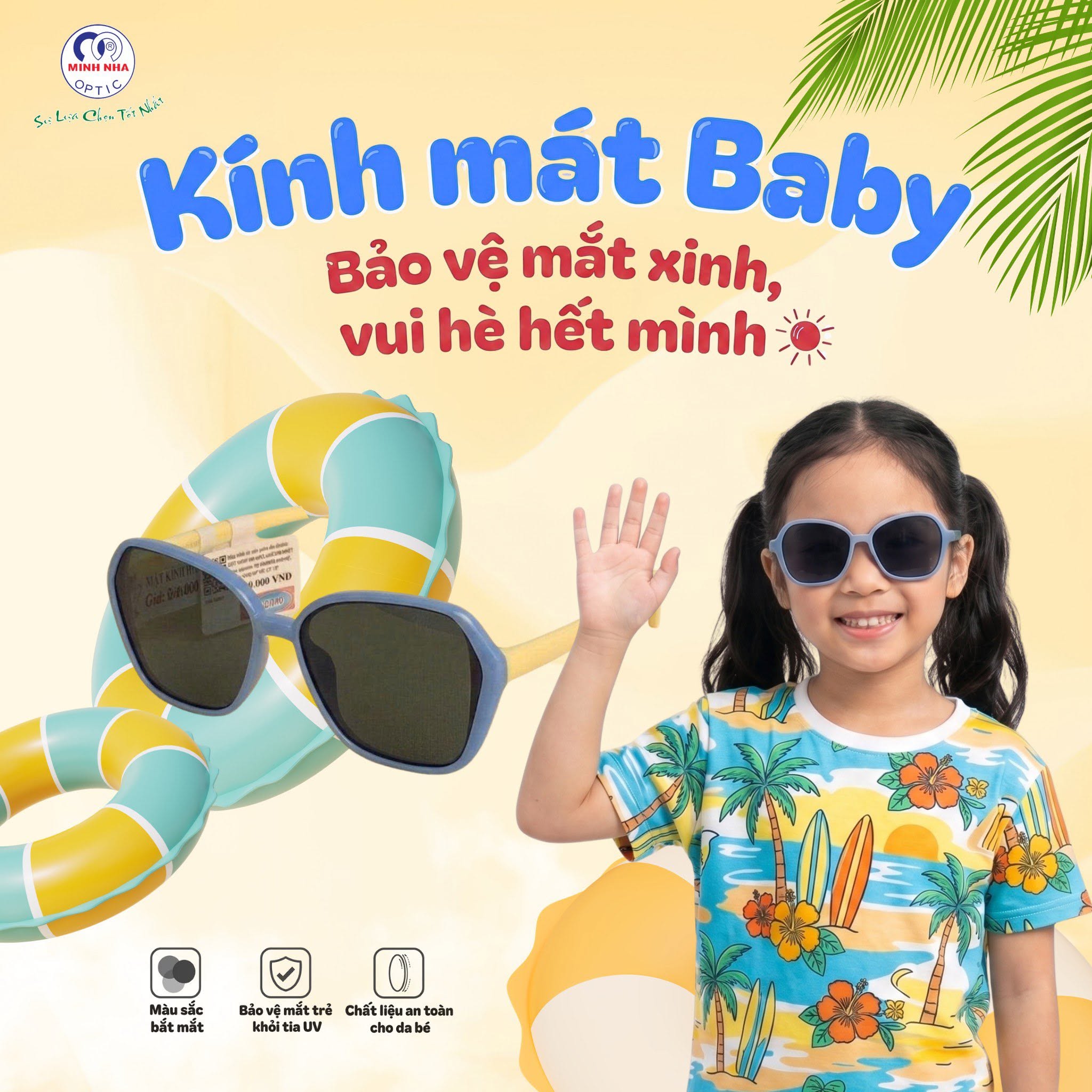 KÍNH MÁT BABY – BẢO VỆ MẮT XINH, VUI HÈ HẾT MÌNH! | MẮT KÍNH MINH NHÃ PHAN THIẾT