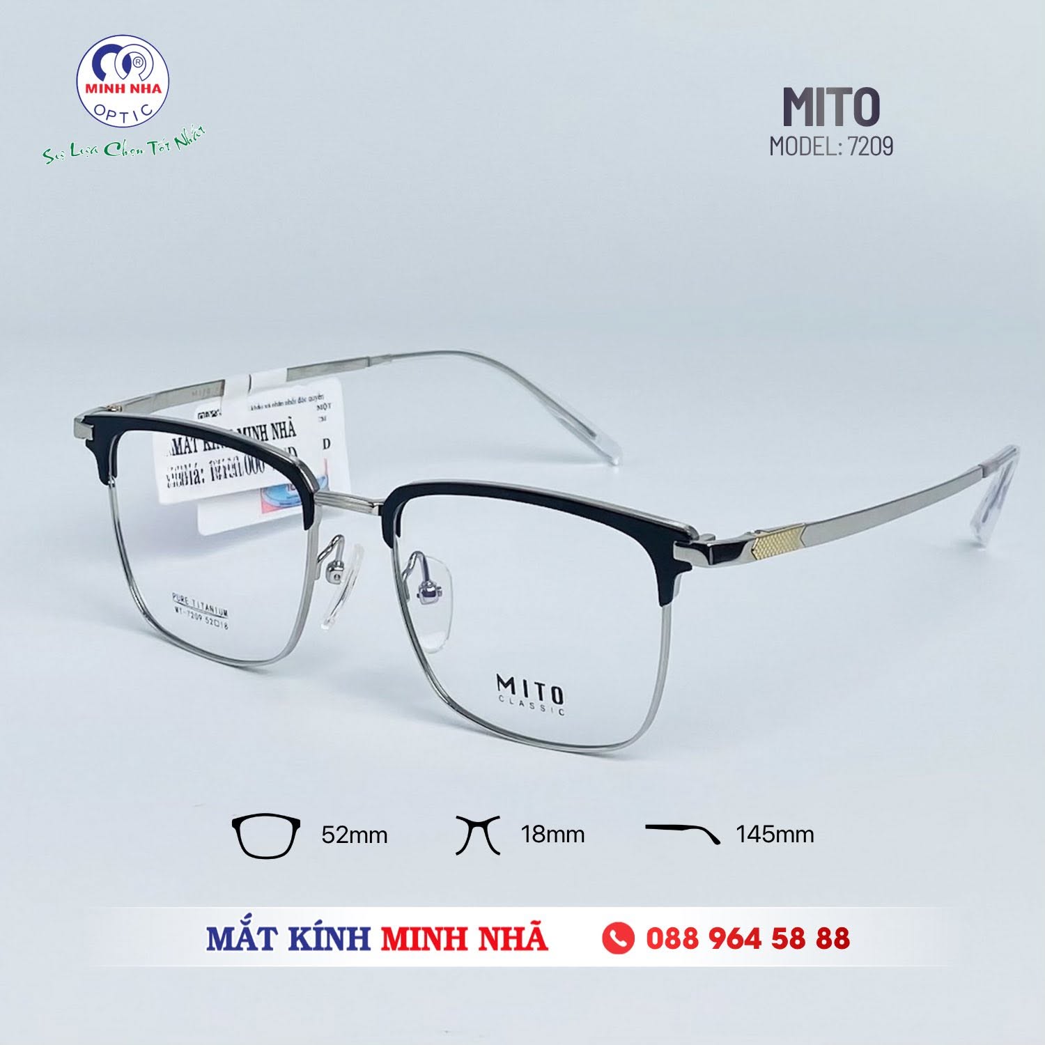 GỌNG KÍNH TITAN THANH LỊCH VÀ ĐẲNG CẤP | MẮT KÍNH MINH NHÃ PHAN THIẾT