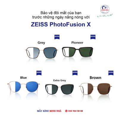 ZEISS PHOTOFUSION X – CÔNG NGHỆ ĐỔI MÀU THÔNG MINH THẾ HỆ MỚI | MẮT KÍNH MINH NHÃ PHAN THIẾT